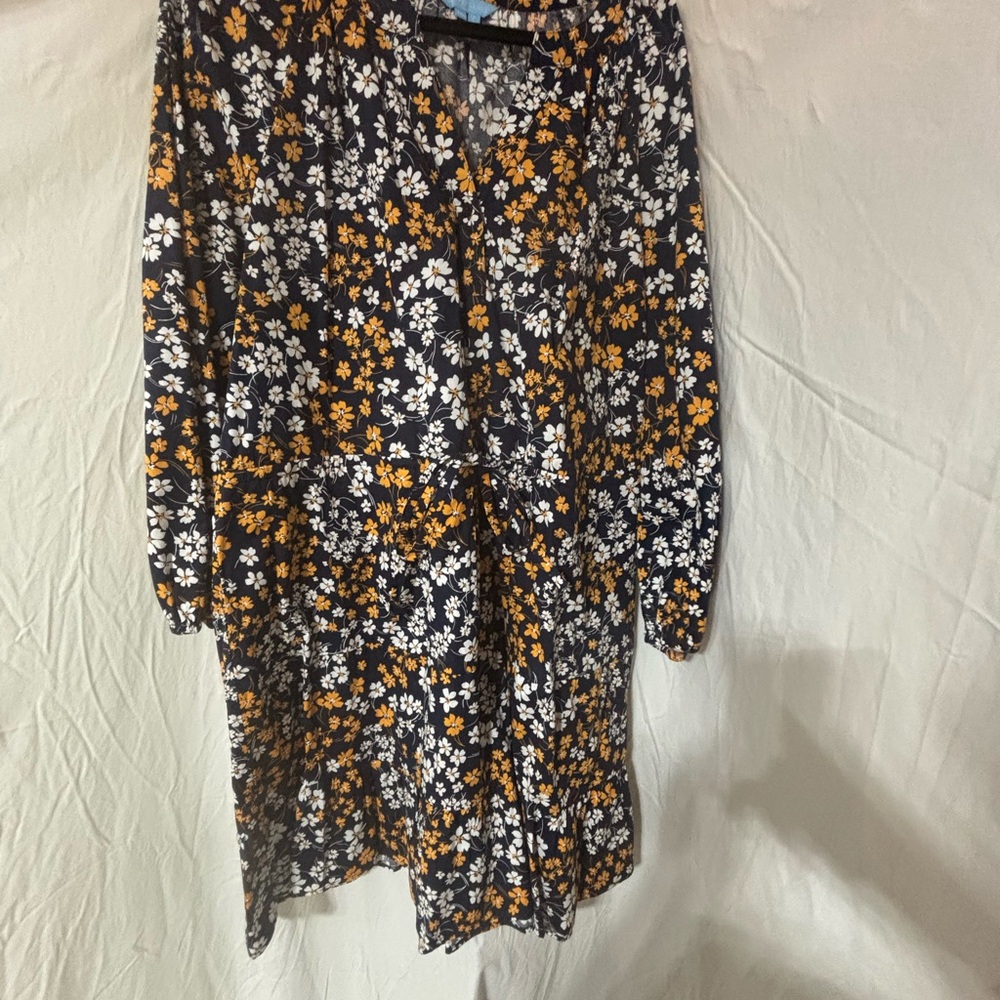 Draper James Floral Long Sleeve Dress